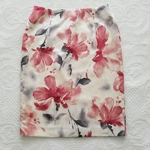 Jones NY Floral Print Pencil Skirt